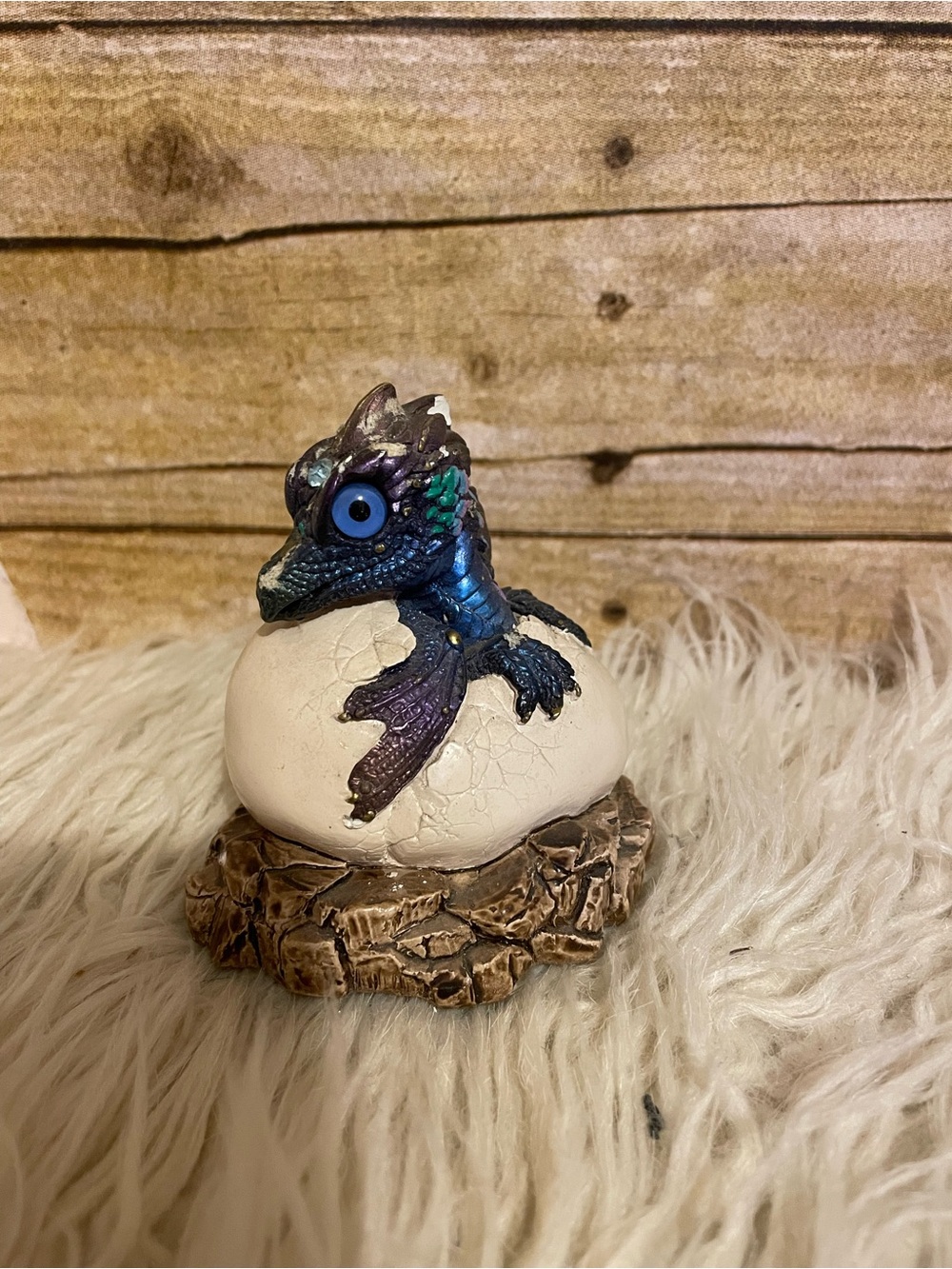 vintage Windstone Editions Hatching Dragon Egg Figurine
